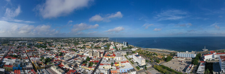 Fototapeta na wymiar Campeche Skyline, Mexico