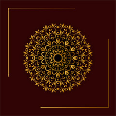 Elegant ornamental Mandala round decoration design,  Vector boho lifestyle illustration