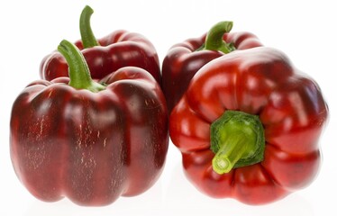 Pepper, sweet pepper, red pepper.