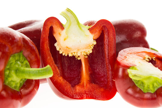 Pepper, sweet pepper, red pepper.
