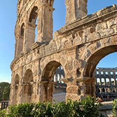 Roman Colosseum in the Pula (Croatia).
