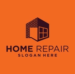 Home repair logo design templates home improvement 