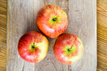 red ripe apples