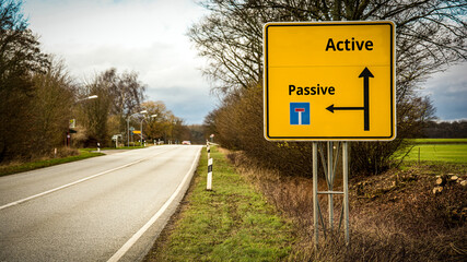 Street Sign to Active versus Passive