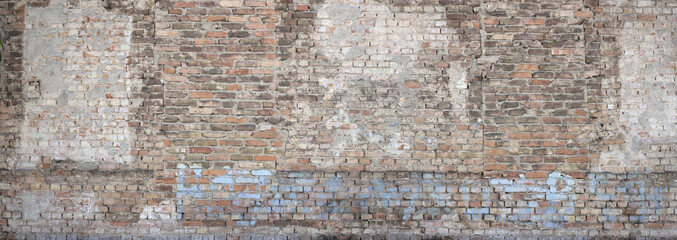 Alte Klinkerwand als Textur Vintage Hintergrund