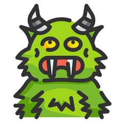 monster line icon © Wanicon