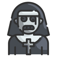 nun line icon