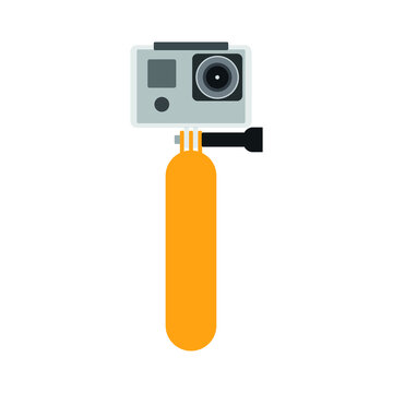 action camera icon on white background