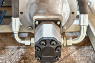 High pressure oil pump for supplying oil to the oil station and controlling the hydraulic system.