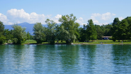 Badestrand am Mehrerauer Seeufer am Bodensee