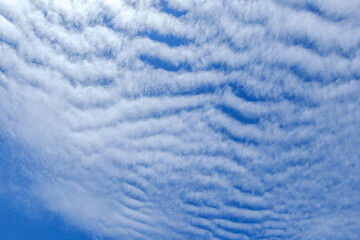 background of blue sky with clouds in the day