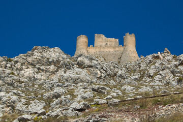 Panoramic view of Rocca Calascio in Abruzzo