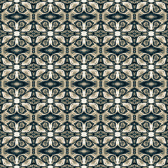 Vintage seamless portuguese tiles Ikat spanish tile pattern Italian majolica Mexican puebla talavera Moroccan,Turkish, Lisbon floor tiles Ethnic tile design Tiled texture for flooring ceramic.