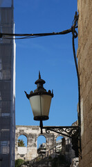old lantern in the ancient city, Split, Croatia