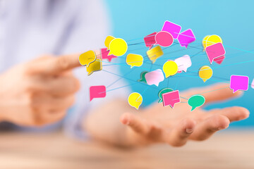 Chat bubbles - paper cut design