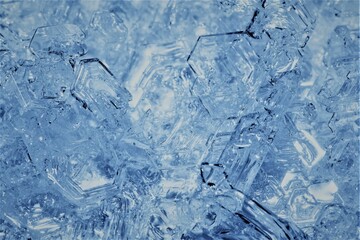 Beautiful background of ice crystals