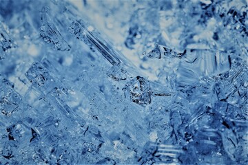 Beautiful background of ice crystals