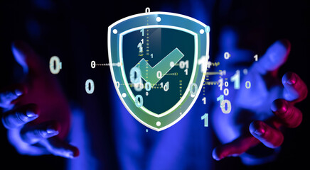 Cybersecurity and information or network protection. Future technology web