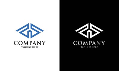 Naklejka premium Letter P and S Logo Monogram Icon Vector Template