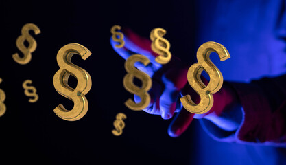 Labor Law Lawyer Legal Business Internet Technology Concept