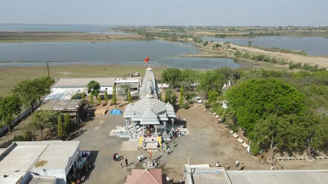 aerial shot of  Bhimnath mahadev temple