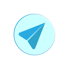 Send Icon. Paper Plane logo. SVG Icon.