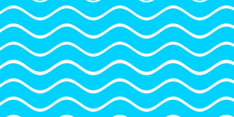 Blue white color wave pattern texture background. Use for design summer holiday concept.