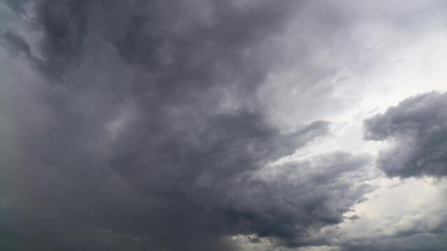TimeLapse overcast sky In the time of cloud formation as rain, rainy season, Southeast Asia, Thailand