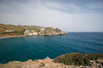 Fototapeta na wymiar View on a bay near Agios Pavlos in south Crete