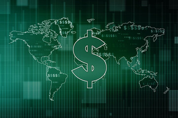 2d rendering usd Dollar symbol 
