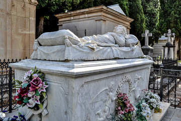 sleeping beauty of Granada cemetery