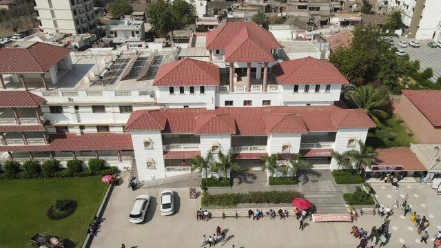 aerial shot of Sarangpur Hanumanji mandir