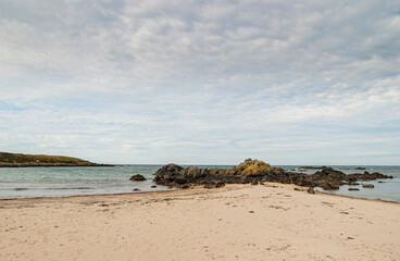 The coastal path from Crigyll Bay to Aberffraw Bay on the island of Angelsey, North Wales, UK August 2005