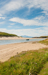 The coastal path from Crigyll Bay to Aberffraw Bay on the island of Angelsey, North Wales, UK August 2005