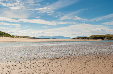 The coastal path from Crigyll Bay to Aberffraw Bay on the island of Angelsey, North Wales, UK August 2005