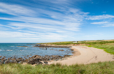 The coastal path from Crigyll Bay to Aberffraw Bay on the island of Angelsey, North Wales, UK August 2005