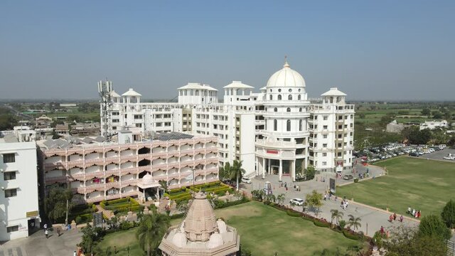aerial shot of Sarangpur Hanumanji mandir
