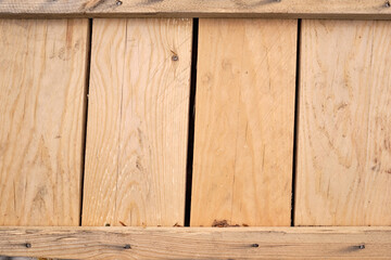 A wooden pallet background. Background from boards, old decorative wood texture.