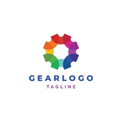 Gear logo design illustration vector template