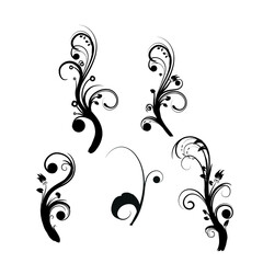 Vintage baroque frame scroll ornament engraving border floral retro pattern antique style acanthus foliage swirl decorative design element filigree calligraphy vector