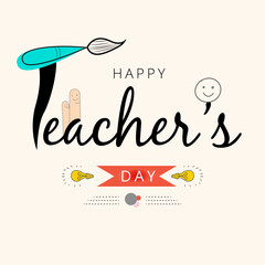 Happy teachers day social media template