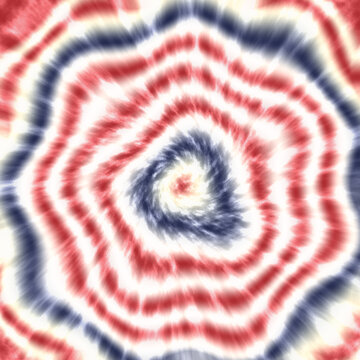 Abstract Patriotic Red White And Blue Blur Tie Dye Background For Party Celebration, Voting, July Poster