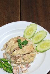 Hainanese chicken rice Thai food Khao Man Gai