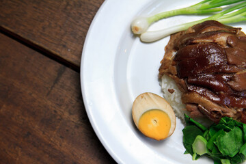 Thai Pork Leg Stew Recipe Kao Ka Moo Thai food