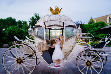 little girl in the carriage. A fabulous holiday for a child. 