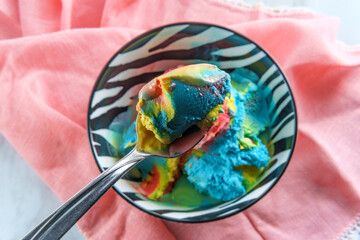 Tricolor Superman Icecream