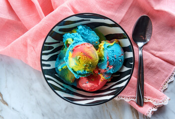 Tricolor Superman Icecream