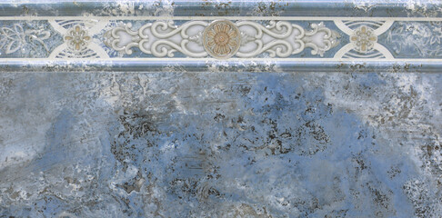 texture marble tile surface with abstract dark blue pattern