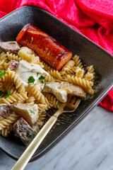 Salami Ricotta Pasta Salad