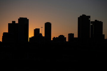 Sunset City Silhouette